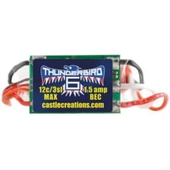 Castle Creations Thunderbird Brushless ESC, 6-AMP, 15V