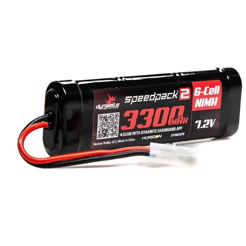 Dynamite Speedpack2 7.2V 3300mAh 6C NiMH, Flat Battery With Tamiya Connector 1 Dynamite Speedpack2 7.2V 3300mAh 6C NiMH, Flat Battery With Tamiya Connector