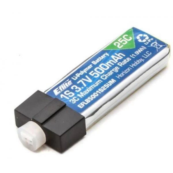 E-Flite LiPo Battery 500mAh 25C 3.7V (1S) With Ultra-UMX (UMX) 1 E-Flite LiPo Battery 500mAh 25C 3.7V (1S) With Ultra-UMX (UMX)