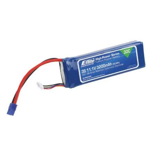 E-Flite LiPo Battery 3200mAh 30C 11.1V (3S) 1 E-Flite LiPo Battery 3200mAh 30C 11.1V (3S)