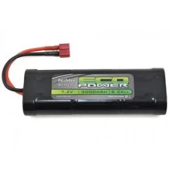 EcoPower 6-Cell 7.2V 3000mAh NiMH Stick Pack Battery With T-Style Connector
