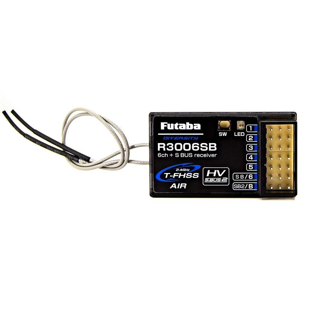 Futaba R3006SB T-Fhss S.Bus 6-Channel Telemetry Flight Receiver, 2.4GHz 1 Futaba R3006SB T-Fhss S.Bus 6-Channel Telemetry Flight Receiver, 2.4GHz