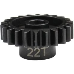 Hot-Racing Hardened Steel Pinion Gear, 8mm Bore, 22 Tooth, Mod 1.5