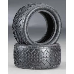 JConcepts Bar Codes V2, 2.2" Buggy Rear Tires, Gold Compound (2)