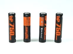 PN Racing Rechargeable AAA Battery, High Power 750mah Ni-MH (4)