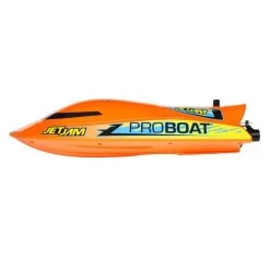 Jet Jam 12-inch RTR Pool Racer Jet Pump Boat, Orange -Remote Control Toys pro boat prb08031t1 06
