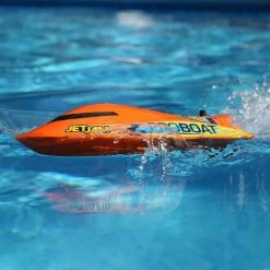 Jet Jam 12-inch RTR Pool Racer Jet Pump Boat, Orange -Remote Control Toys pro boat prb08031t1 07