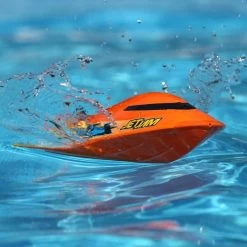 Jet Jam 12-inch RTR Pool Racer Jet Pump Boat, Orange -Remote Control Toys pro boat prb08031t1 08
