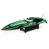 The Pro Boat Impulse 32" Brushless Deep-V RTR Boat With Smart, Black/Green