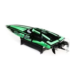 The Pro Boat Impulse 32" Brushless Deep-V RTR Boat With Smart, Black/Green -Remote Control Toys pro boat prb prb08037t1 09