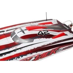 Pro Boat Blackjack 42" 8S Brushless RTR Catamaran, White/Red -Remote Control Toys pro boat prb prb08043t2 05