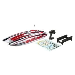 Pro Boat Blackjack 42" 8S Brushless RTR Catamaran, White/Red -Remote Control Toys pro boat prb prb08043t2 11