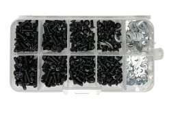 Racer's Edge 1/10 High Strength Steel Screw Assortment Box (300 Pcs)