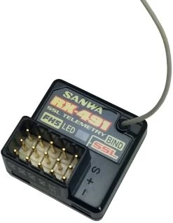 Sanwa Airtronics RX-491 2.4GHz 4Ch FHSS5 SSL Telemetry Receiver (For M17)
