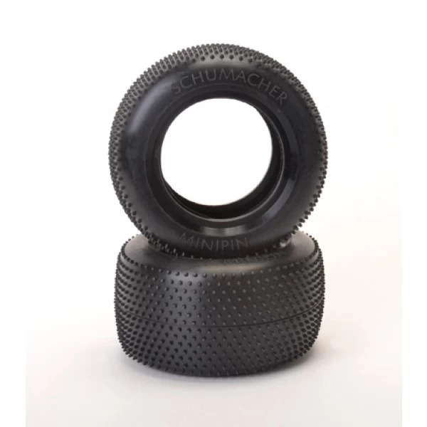 Schumacher Mini Pin Stadium Truck Tires, Blue (hard) (carpet/astro) (2) 1 Schumacher Mini Pin Stadium Truck Tires, Blue (hard) (carpet/astro) (2)