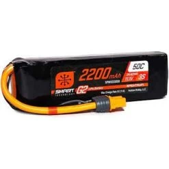Spektrum 11.1V 2200mAh 3S 50C Smart G2 LiPo Battery: IC3