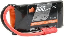 Spektrum 800mAh 1S 3.7V 30C Lipo Battery With JST Connector