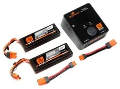 Spektrum Smart PowerStage Bundle (5000mAh 7.4V 50C Lipo/ Smart Charger, 2x100W)