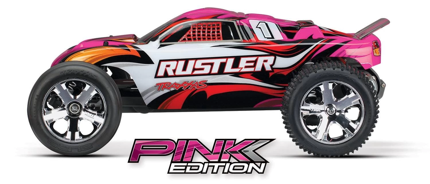 Rustler 1/10 Scale Stadium Truck With TQ 2.4 GHz Radio System, Pink 3 Rustler 1/10 Scale Stadium Truck With TQ 2.4 GHz Radio System, Pink - Image 3