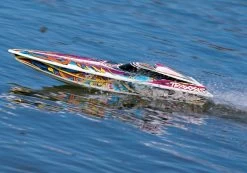 Traxxas Blast High Performance Race Boat With TQ 2.4GHz Radio System RTR Multi Color -Remote Control Toys traxxas tra38104 1 10