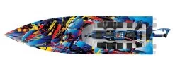 Spartan 1/10 Brushless Electric 36" Race Boat, Rock N Roll -Remote Control Toys traxxas tra57076 4 rnr 07