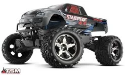 Traxxas Stampede 4X4 VXL 1/10 4WD Brushless Monster Truck, Silver -Remote Control Toys traxxas tra67086 4 slvr 08