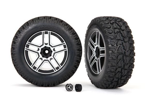 Traxxas 2.6" Premounted Wheels (Mercedes-Benz) (2) 1 Traxxas 2.6" Premounted Wheels (Mercedes-Benz) (2)
