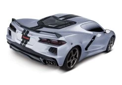 Traxxas 4-TEC 3.0 C8 Corvette Stingray 1/10 AWD Supercar, Silver -Remote Control Toys traxxas tra tra93054 4 silver 09