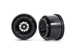 Traxxas Wheels, Weld Gloss Black (rear) (2)