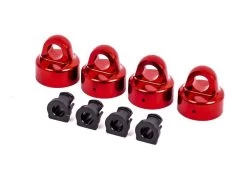Traxxas Aluminum Shock Caps, GT-Maxx, Red (Sledge) (4)